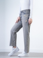 شلوار جین استریت قد 90 دمپا کات کد 20739 - Image 2