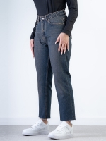 شلوار جین استریت قد 90 دمپا کات کد 20740 - Image 2