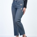 شلوار جین استریت قد 90 دمپا کات کد 20741