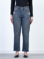 شلوار جین استریت قد 90 دمپا کات کد 20741 - Image 3