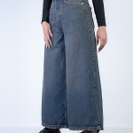 شلوار جین فول بگ کراپ قد 90 کد 21104