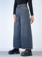 شلوار جین فول بگ کراپ قد 90 کد 21104