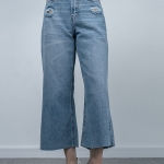 شلوار جین بگ قد 90 دمپا کات کد 21302