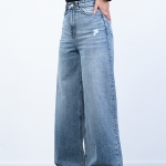 شلوار جین شافل قد 110 کد 21317