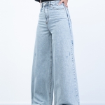 شلوار جین شافل قد 110 کد 21409