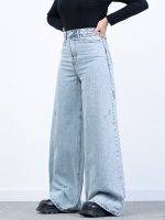 شلوار جین شافل قد 110 کد 21409