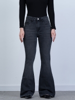 شلوار جین بوت کات قد 110 مشکی کش کد 21474 - Image 4