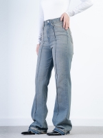 شلوار جین فلرلاین دمپا بشکاف قد 110 کد 21537