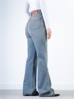 شلوار جین فلرلاین دمپا بشکاف قد 110 کد 21537 - Image 2