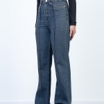 شلوار جین فلرلاین دمپا بشکاف قد 110 کد 21540