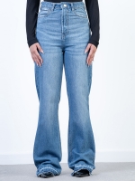 شلوار جین فلر دمپا بشکاف قد 110 کد 21553 - Image 6