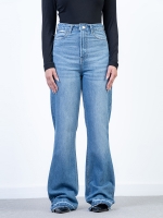 شلوار جین فلر دمپا بشکاف قد 110 کد 21553 - Image 5