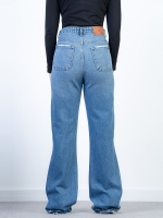 شلوار جین فلر دمپا بشکاف قد 110 کد 21553 - Image 2