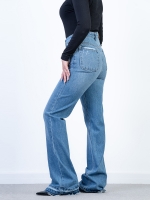 شلوار جین فلر دمپا بشکاف قد 110 کد 21553 - Image 3