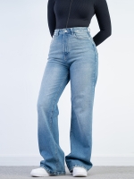 شلوار جین بگ قد 110 کم کش کد 21596