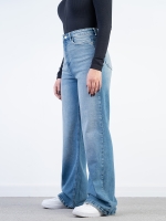 شلوار جین بگ قد 110 کم کش کد 21596 - Image 4