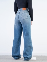 شلوار جین بگ قد 110 کم کش کد 21596 - Image 2