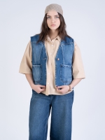 وست جین بدون یقه کد 21610