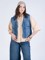 وست جین بدون یقه کد 21610 - Image 3