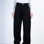 شلوار جین رگولار قد 110 مشکی کد 21625