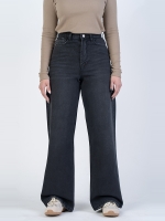 شلوار جین بگ قد 110 مشکی کد 21634 - Image 3