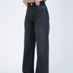 شلوار جین بگ قد 110 مشکی کد 21634