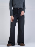 شلوار جین بگ قد 110 مشکی کد 21635