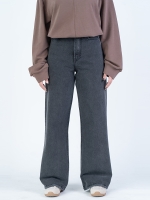 شلوار جین بگ قد 110 مشکی کد 21636 - Image 2