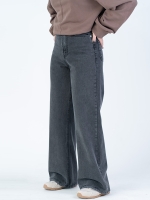 شلوار جین بگ قد 110 مشکی کد 21636 - Image 3