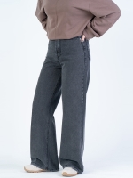 شلوار جین بگ قد 110 مشکی کد 21636
