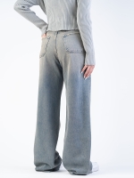 شلوار جین بگ قد 115 دمپا کات کد 21729 - Image 2