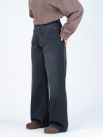 شلوار جین بگ قد 110 مشکی کد 21772