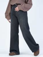 شلوار جین بگ قد 110 مشکی کد 21772 - Image 4