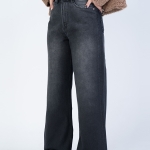 شلوار جین بگ قد 110 مشکی کد 21773