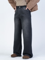 شلوار جین بگ قد 110 مشکی کد 21773
