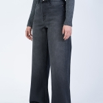 شلوار جین بگ قد 110 مشکی کد 21774