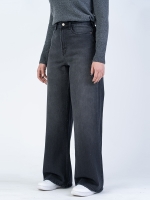 شلوار جین بگ قد 110 مشکی کد 21774