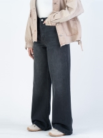 شلوار جین بگ قد 110 مشکی کد 21775 - Image 3