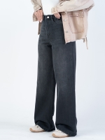 شلوار جین بگ قد 110 مشکی کد 21775 - Image 4