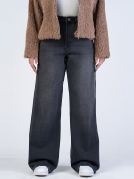 شلوار جین بگ قد 110 مشکی کد 21776 - Image 3