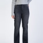 شلوار جین فلر قد 110 مشکی کم کش کد 21887