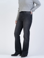شلوار جین فلر قد 110 مشکی کم کش کد 21887 - Image 4