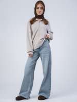 شلوار جین بگ قد 115 دمپا کات کد 21941 - Image 2