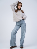 شلوار جین بگ قد 115 دمپا کات کد 21941 - Image 3