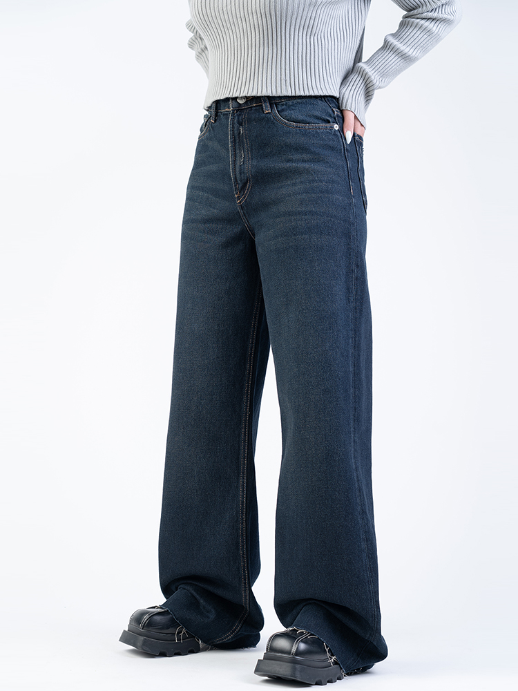 21942 (2) شلوار جین بگ قد 115 دمپا کات کد 21942 - Image 1