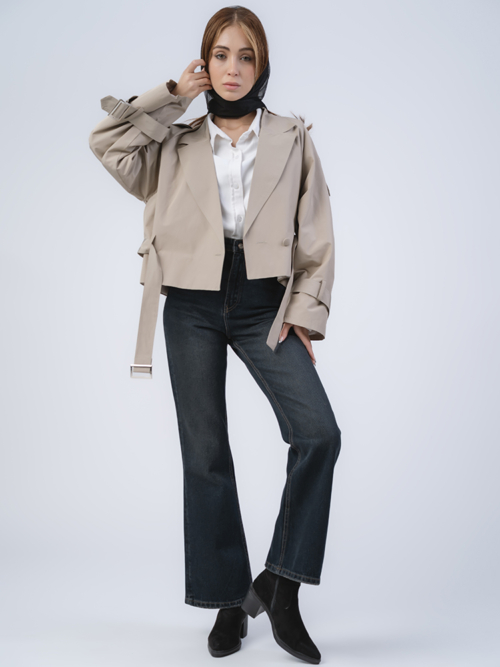 شلوار جین زنانه فلر قد 110 کد 22069 - Image 4