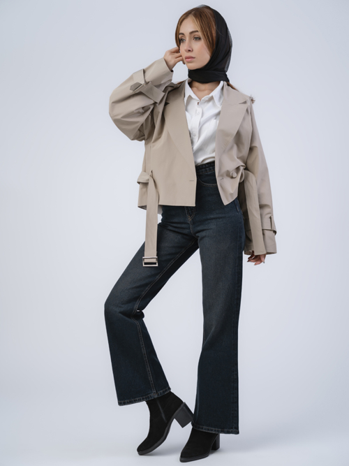 شلوار جین زنانه فلر قد 110 کد 22069 - Image 6