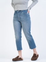 شلوار جین استریت قد 90 دمپا کات کد 22074 - Image 2