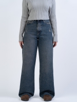 شلوار جین بگ قد 115 دمپا کات کد 22079 - Image 3