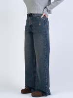 شلوار جین بگ قد 115 دمپا کات کد 22079